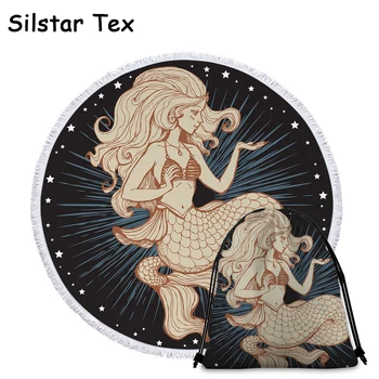 

Silstar Tex Cartoon Mermaid Bath Towels Printed Microfiber Beach Towel For Kids Adults Gift Decor Home Beach Drop Ship