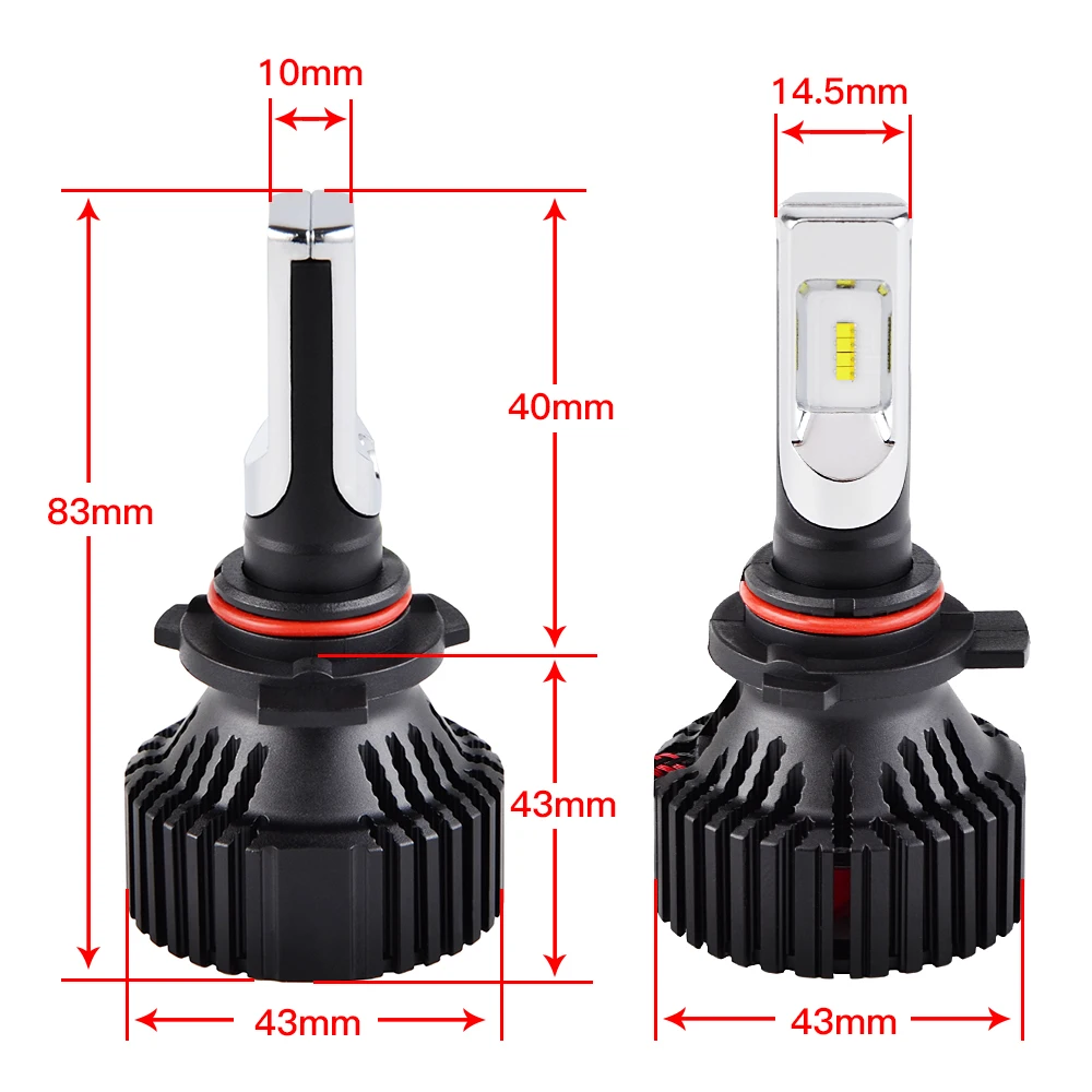 Автомобильный светодиодный фар 9012 6500K белый Philips Lumi светодиодный s для Toyota Yaris 1.5L в Scion TC 2.5L