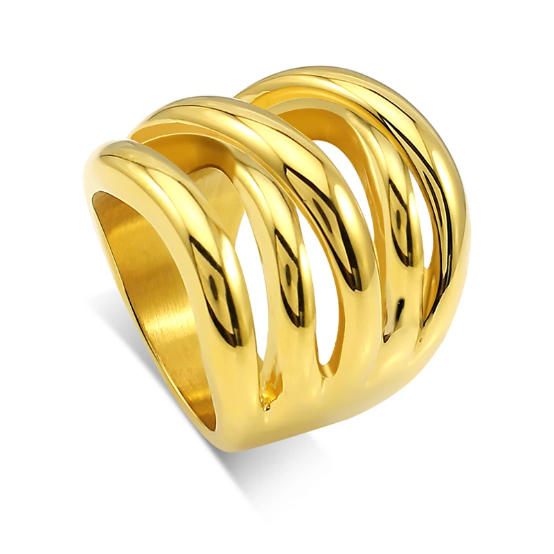 Les Bijoux Новый Best продажи кольцо Мода 2016 года 316L Нержавеющая сталь серебро плотная