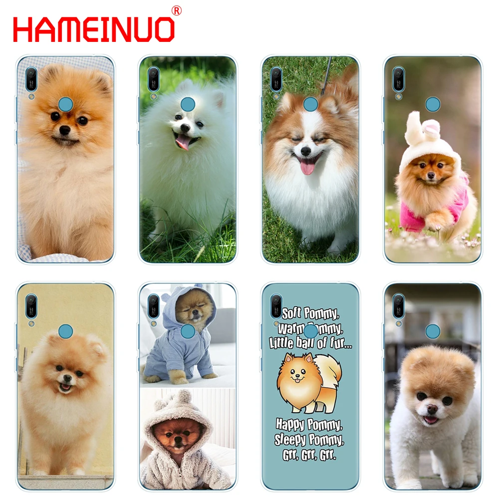 Силиконовый чехол для huawei Y5 Y6 Y7 Y9 PRO PRIME honor 8s 8a 20 LITE PRO 10i view 20 V20 cute dogs pomeranian puppy