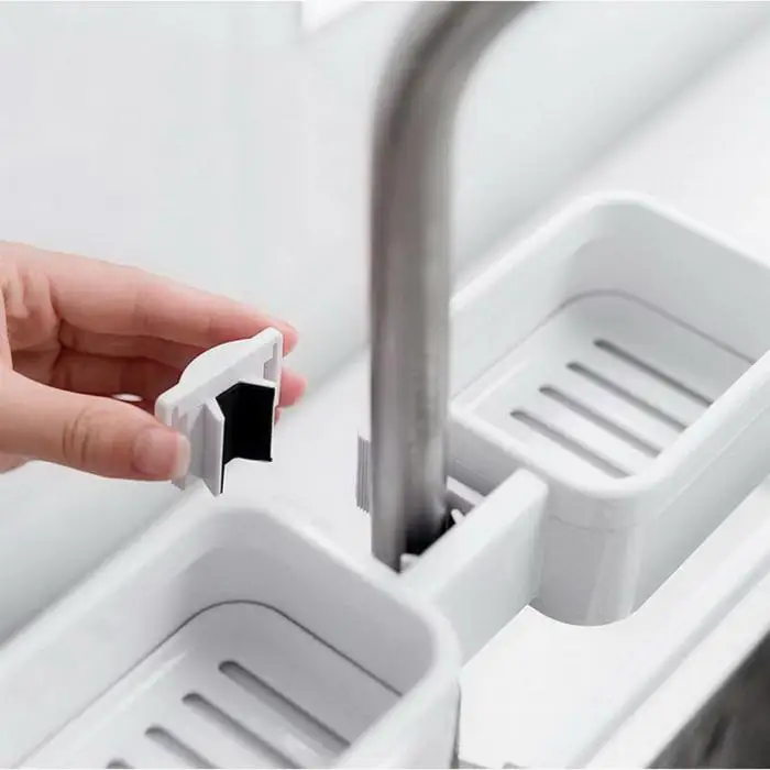 Стойка для кранов из полипропиленового материала вентиляционная сливная пряжка дизайн тряпичного мыла стеллаж для хранения кухонной утвари 899