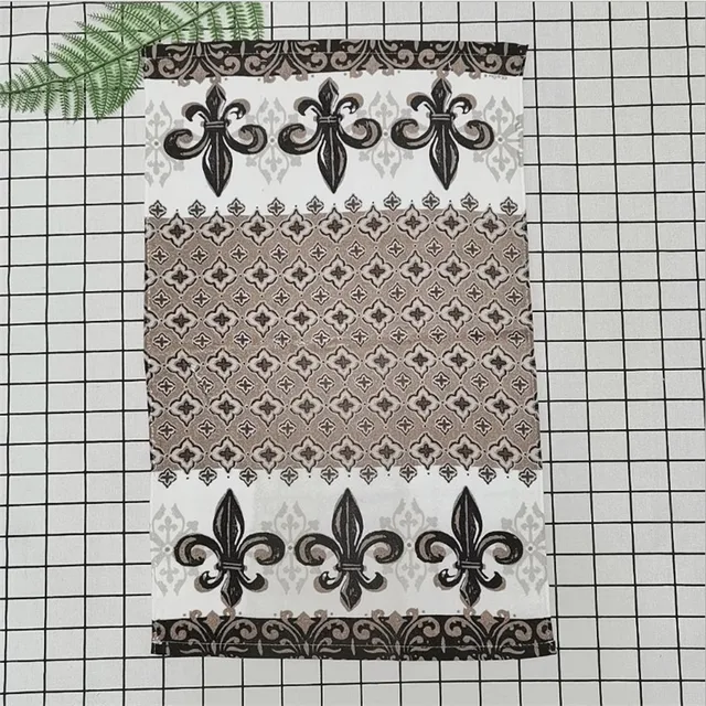 1Pc 41x64cm Cotton Tea Towel Dish Cleaning Cloth Colorful Printed Napkins Cooking Tools Kitchen Towels Style 11