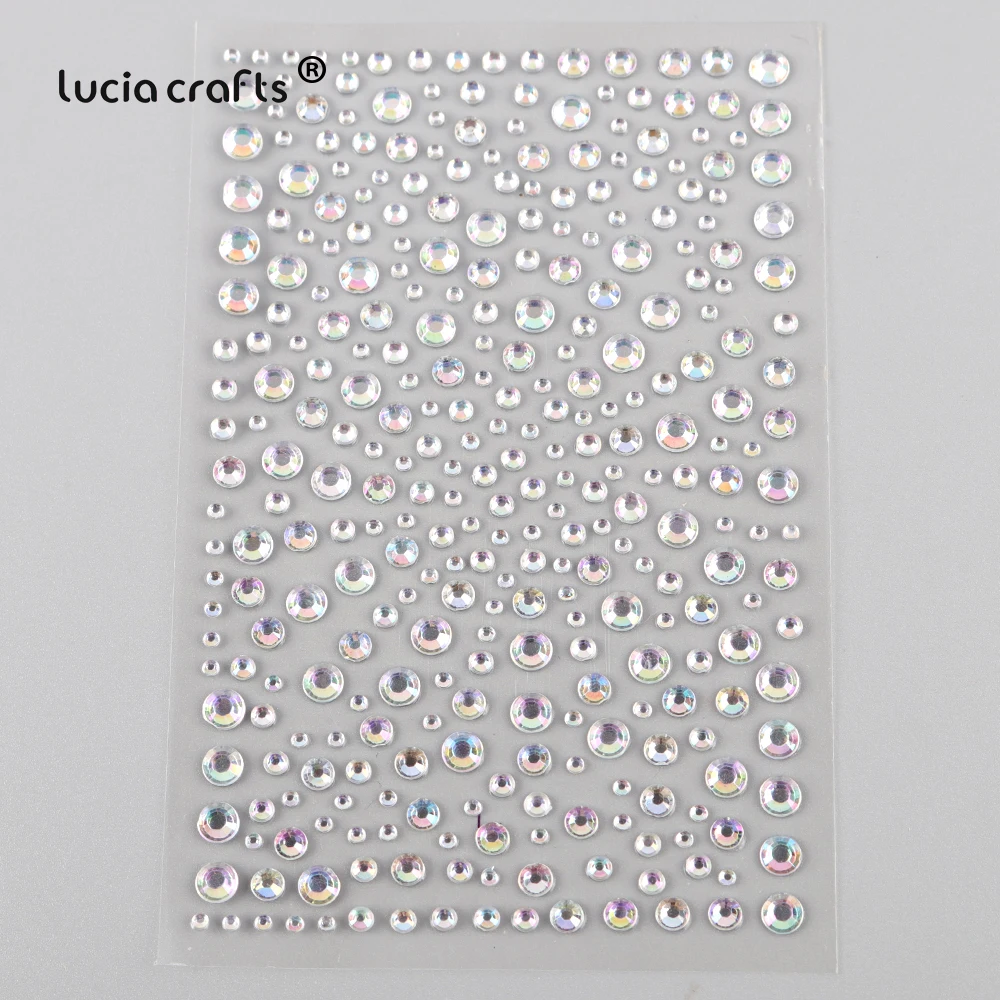 1 Sheet/Lot Self Adhesive Nail Rhinestones Gems Stickers DIY  Nail Art Decorations Scrapbooking  C0810 Scrapbooking & Stamps luxury Scrapbooking & Stamps