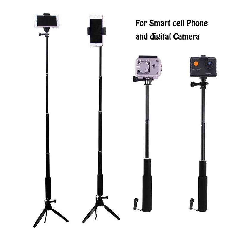 Tripod Bracket For iPhone Samsung Xiaomi Huawei Mobile Phone Smartphone Tripod For Gopro 8 Camera Holder Tripods General Purpose