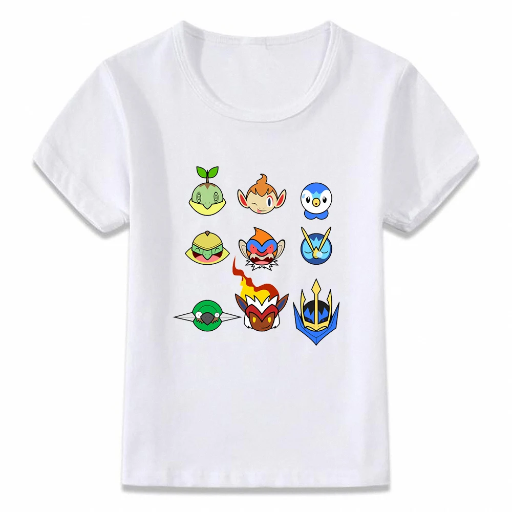 Детская одежда футболка Kanto Starters Evolution Squirtle Charmander для мальчиков и девочек футболка для малыша - Цвет: 5L0095U