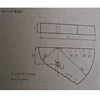 Ultrasonic test block IIW2 V2 / Dutch test block / Calibration Tester Block V2 2