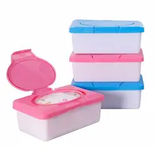 Boîte de mouchoirs secs et humides, 1 pièce de 80 feuilles, poussette Portable en plastique, lingettes pour bébé, porte serviettes, conteneur de soins pour bébé