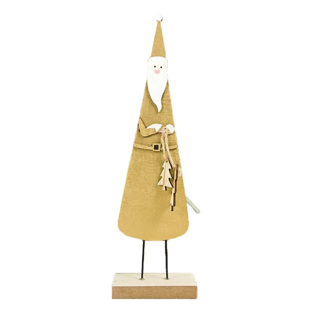 

Christmas Decorations Wooden Three-Dimensional Painted Santa Ornaments Christmas Desktop Decorations