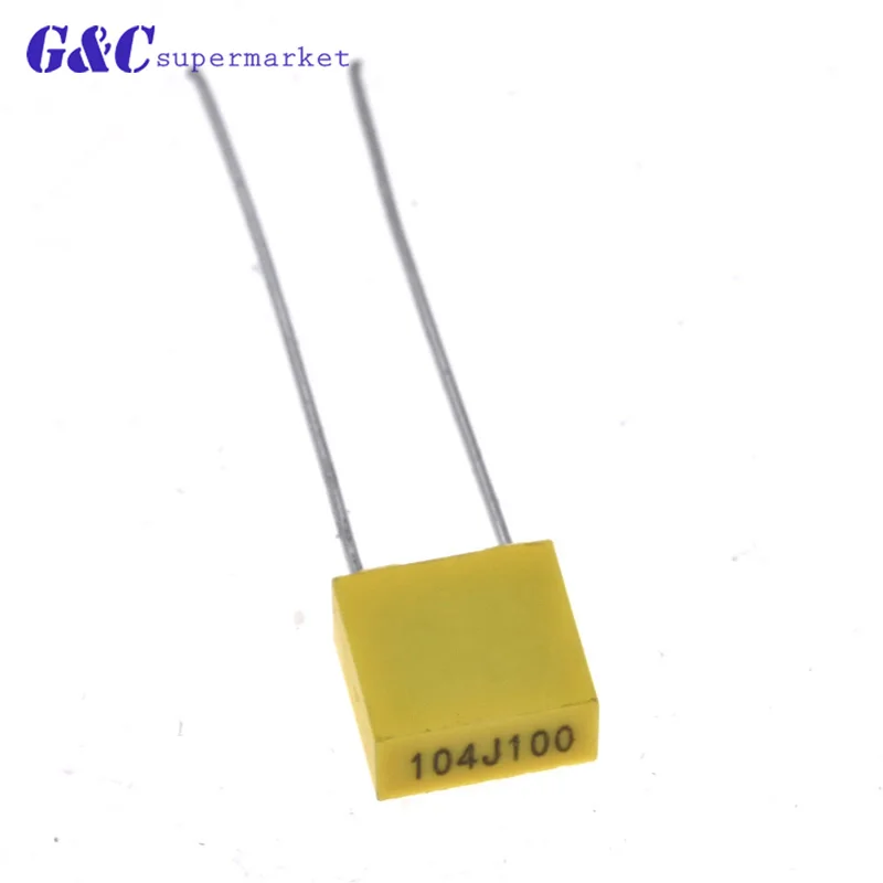 50PCS 100NJ100 correction capacitors 100V 100NF 0.1UF 5mm pitch capacitor 