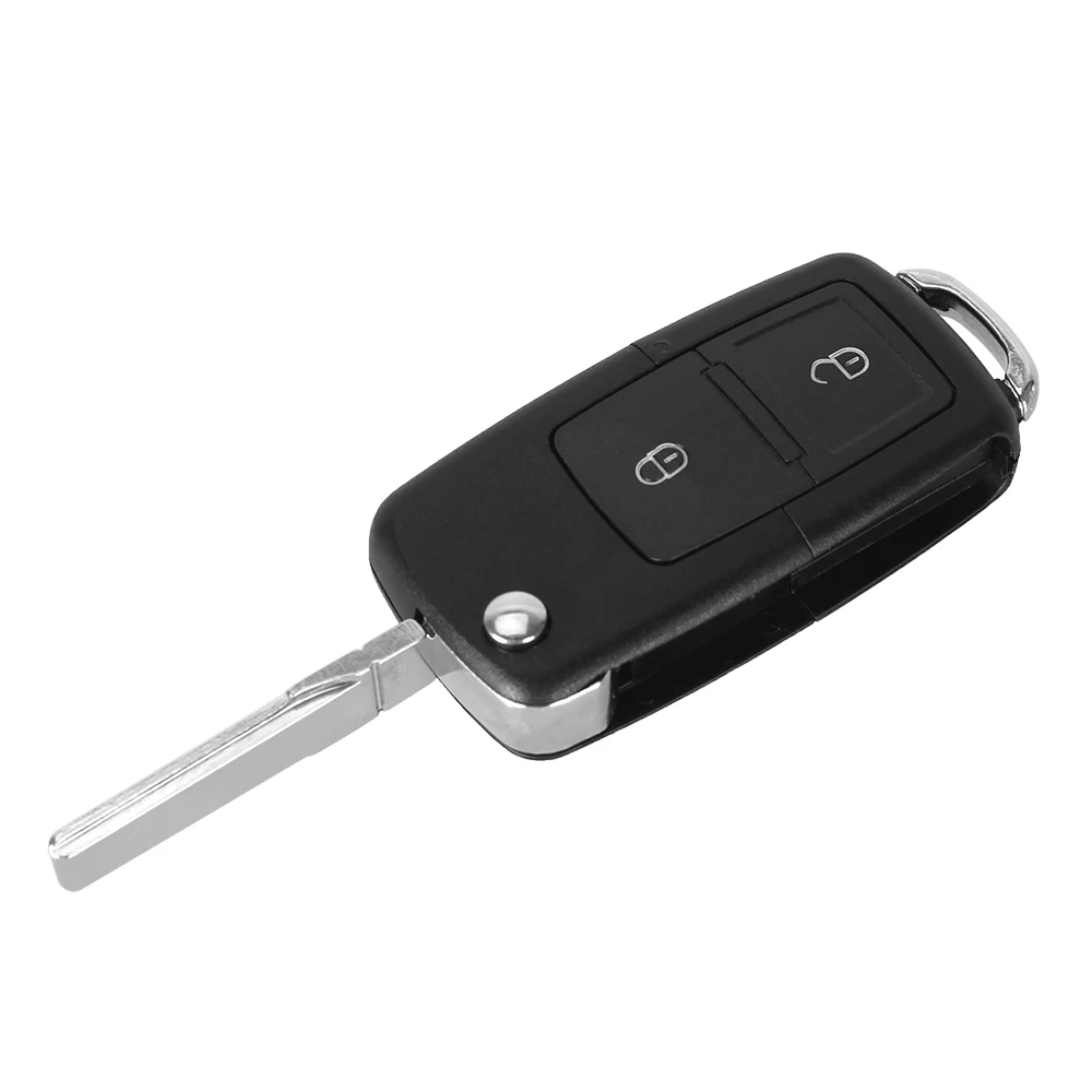 KEYYOU 2 кнопки флип дистанционный ключ брелок от машины для VOLKSWAGEN VW Golf 4 5 Passat b5 b6 polo