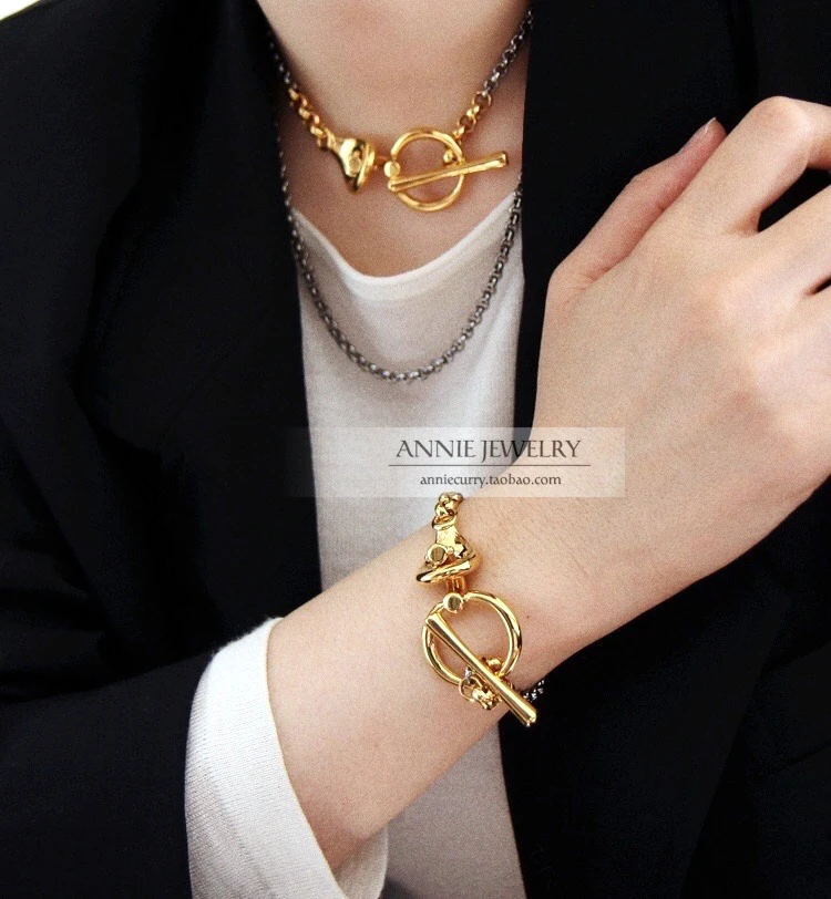 Hip Hop Necklace Bracelet 