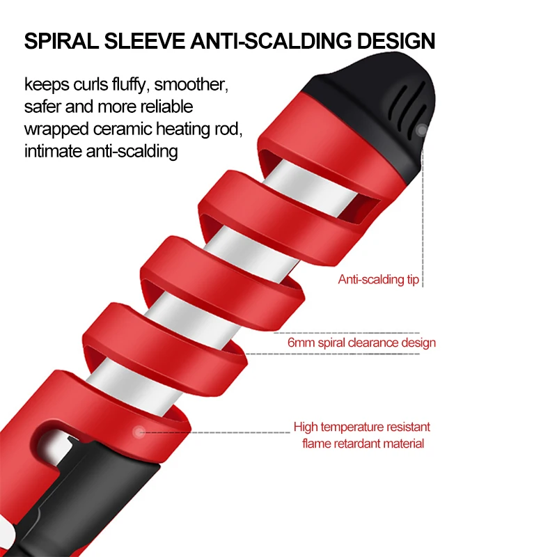 Профессиональные бигуди для волос, Волшебные Спиральные щипцы для завивки волос, быстрый нагрев, щипцы для завивки волос, Электрический стайлер для волос, профессиональный инструмент для укладки