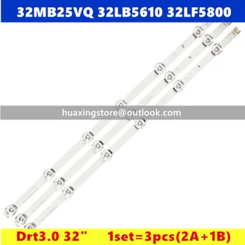 

3x LED Backlight for LG innotek Drt 3.0 32"_A/B 6916l-1974A 1975A 32MB25VQ lv320DUE 32LF5800 SUNG WEI 55VO E74739 59cm 6 Lamps