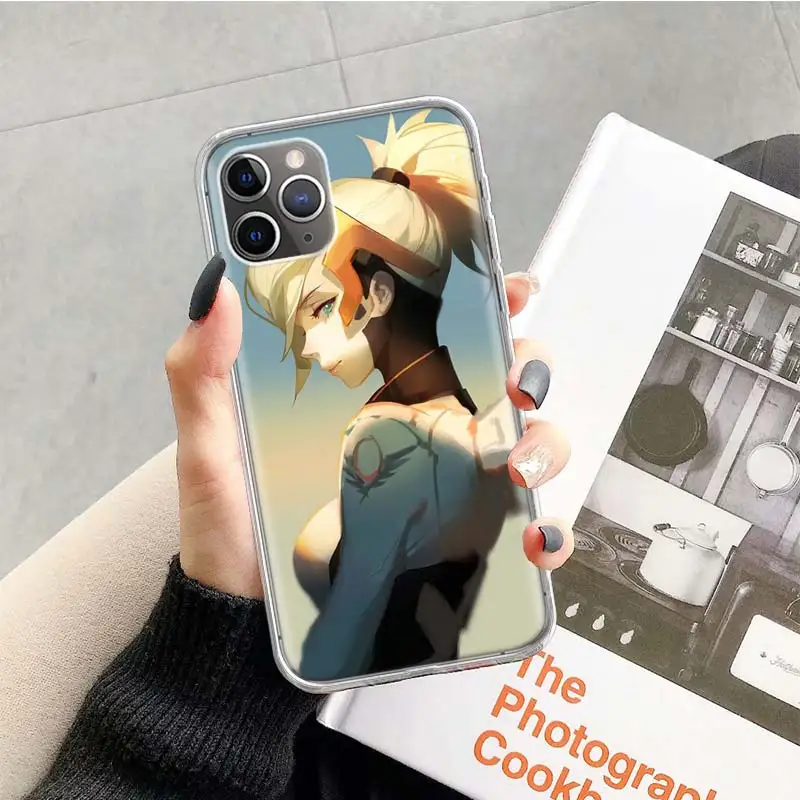 TR235-1 Чехол Overwatchs Mercys для Apple iphone 11 Pro XS Max XR X 7 8 6 6S Plus 5 5S SE 10 десять подарочных силиконовых чехлов для телефона - Цвет: TR235-1