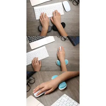 

Ergonomic Design Wrist Rest Memory Foam Silicone Pad Typing Wrist Pain Relief Support For PC Computer Two-Half Mouse OR U-Type