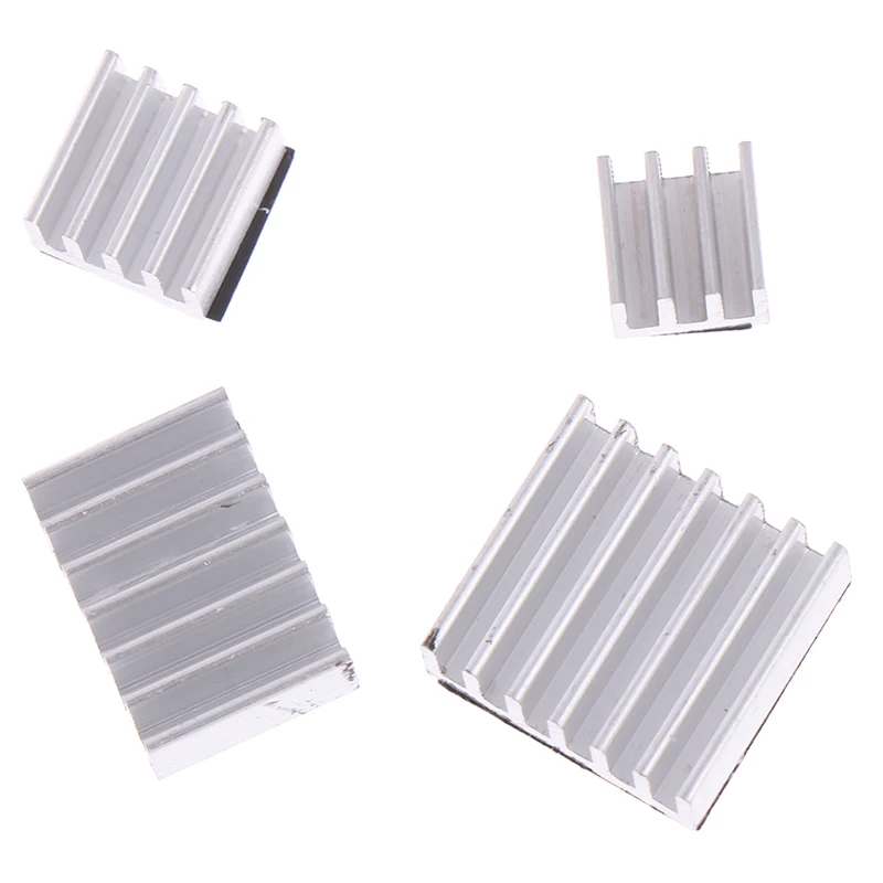 4pcs Aluminum Heatsink Radiator Cooler Kit for Raspberry Pi 4B with Sticker