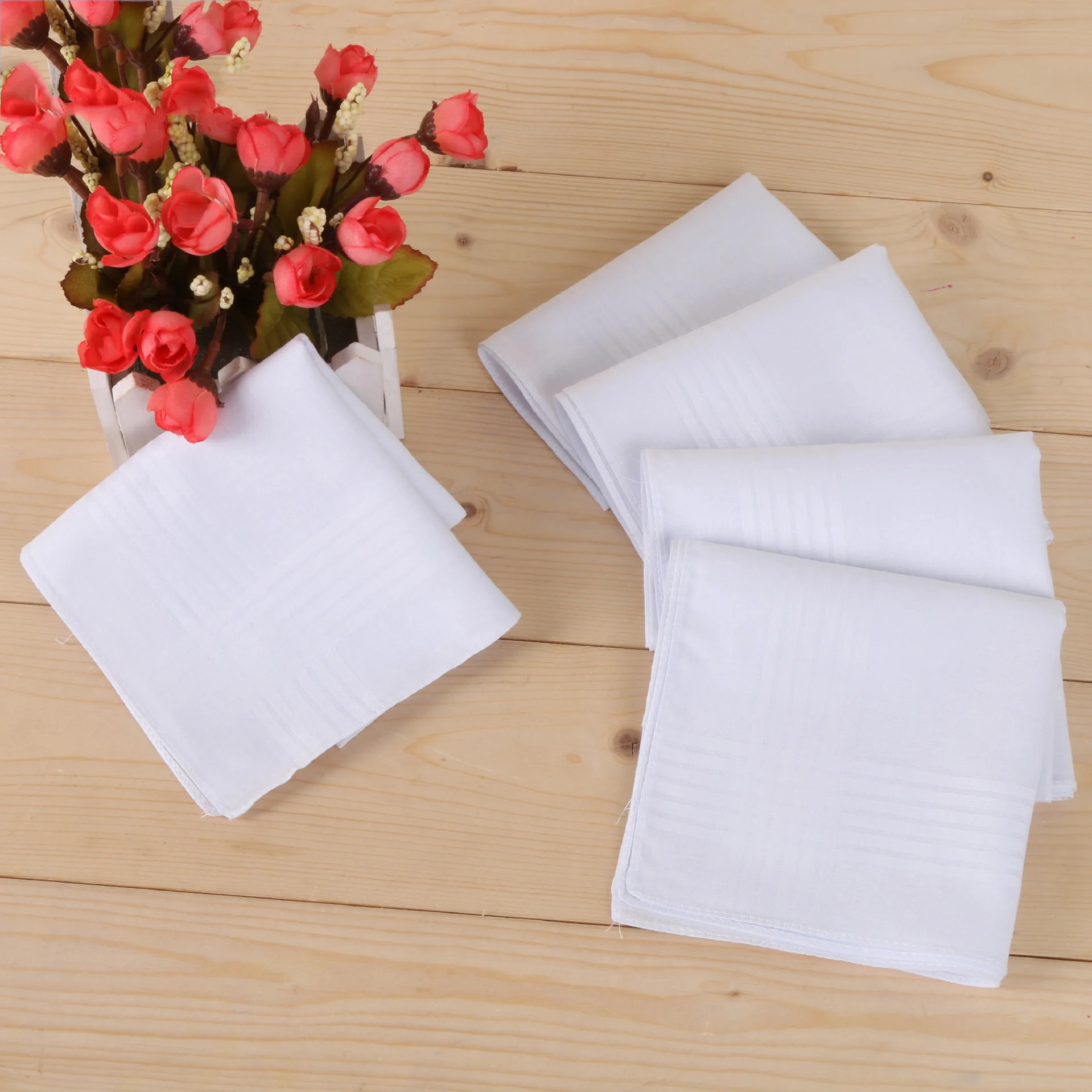 Мужской женский хлопковый белый Платок для мужчин из чистого хлопка квадратный