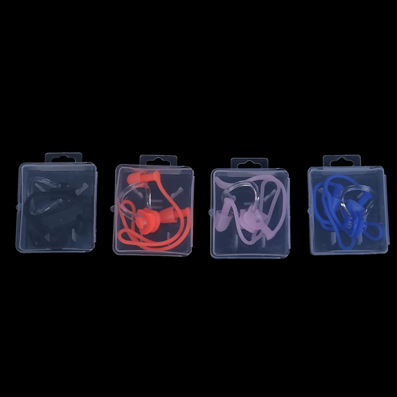 

Swimming Earplugs Nose Clip Case Protective Prevent Water Protection Ear Plug Waterproof Silicone Swim Dive Supplies