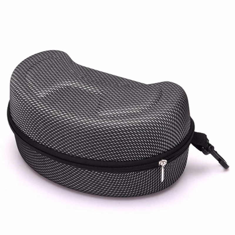 

Portable Large Snow Goggles Holder Box Zipper Ski Glasses Case Storage Black