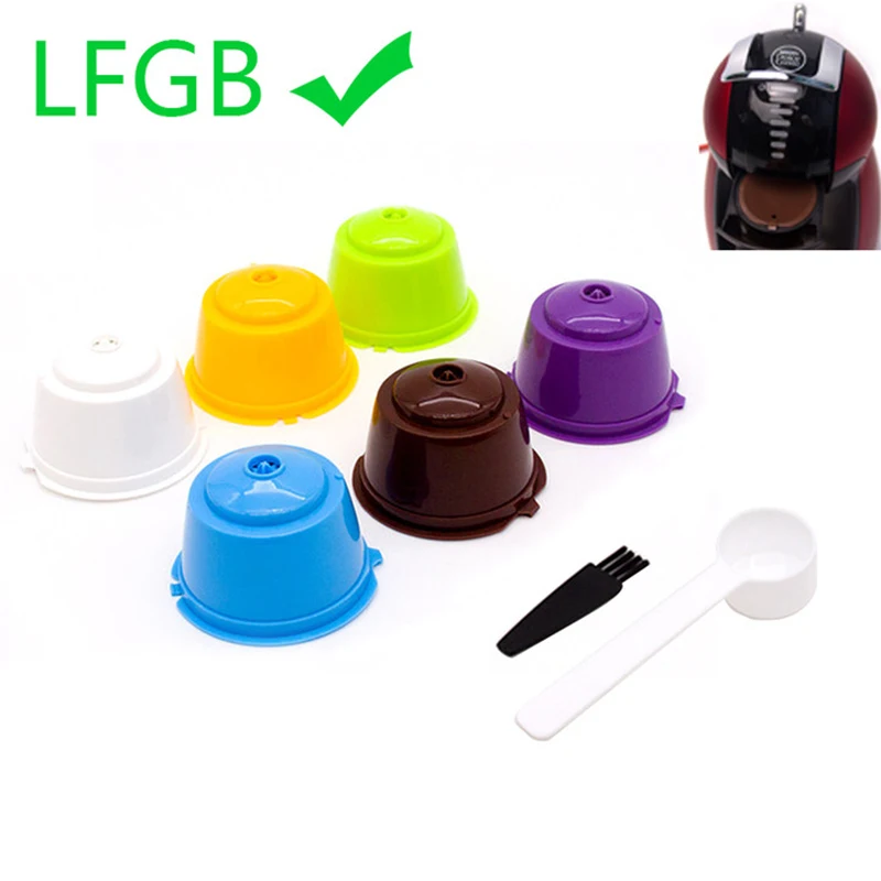 

6 шт. многоразовые кофейные капсулы, фильтрующая чашка для Nescafe Dolce Gusto, многоразовые колпачки, зеркальные фильтры, корзины, мягкие капсулы, сладкий вкус