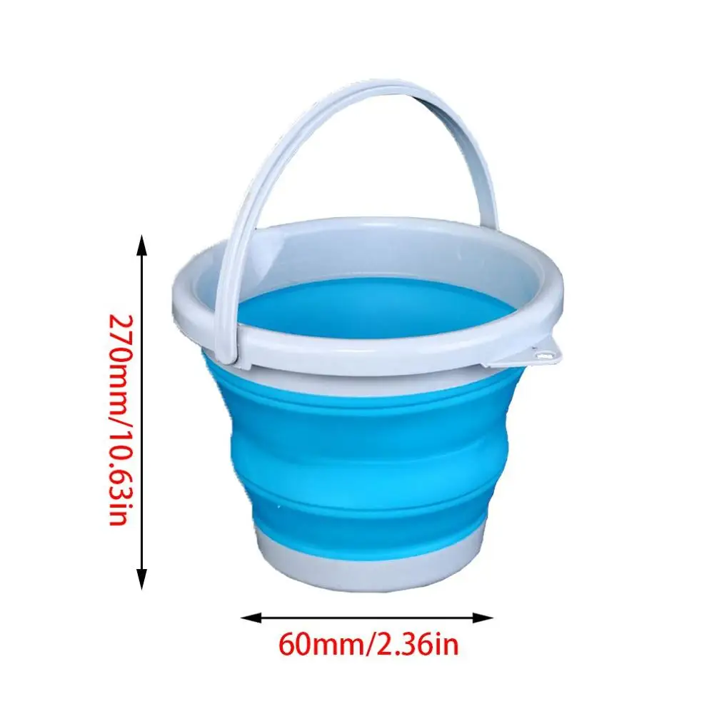 Silicone Folding Bucket Art Wash Pen Bucket Portable Car Wash Bucket Outdoor Fishing Bucket Bucket Telescopic Bucket