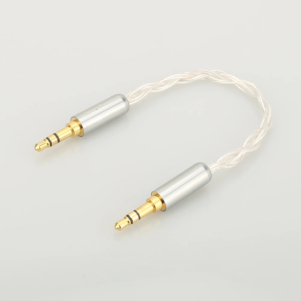 Audiocrast 10 см посеребренный 3 5 мм штекер до стерео аудио Hifi кабель автомобильный AUX