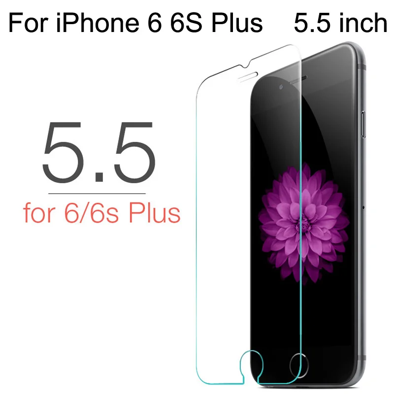 Для iPhone 7 8 Plus, Защитное стекло для iPhone 11 Pro 6 6S Plus 5 5S Se, закаленное стекло для X XR XS Max, жесткая пленка для фильма - Цвет: For iPhone 6 6s Plus