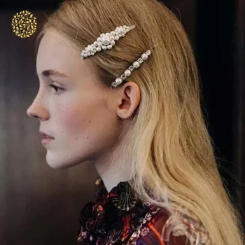 

10 Pcs/Set Pearls Hair Clips Women's Hair Barrette Hair Clips Girls Headwear Trendy Hair Accessories DWH5