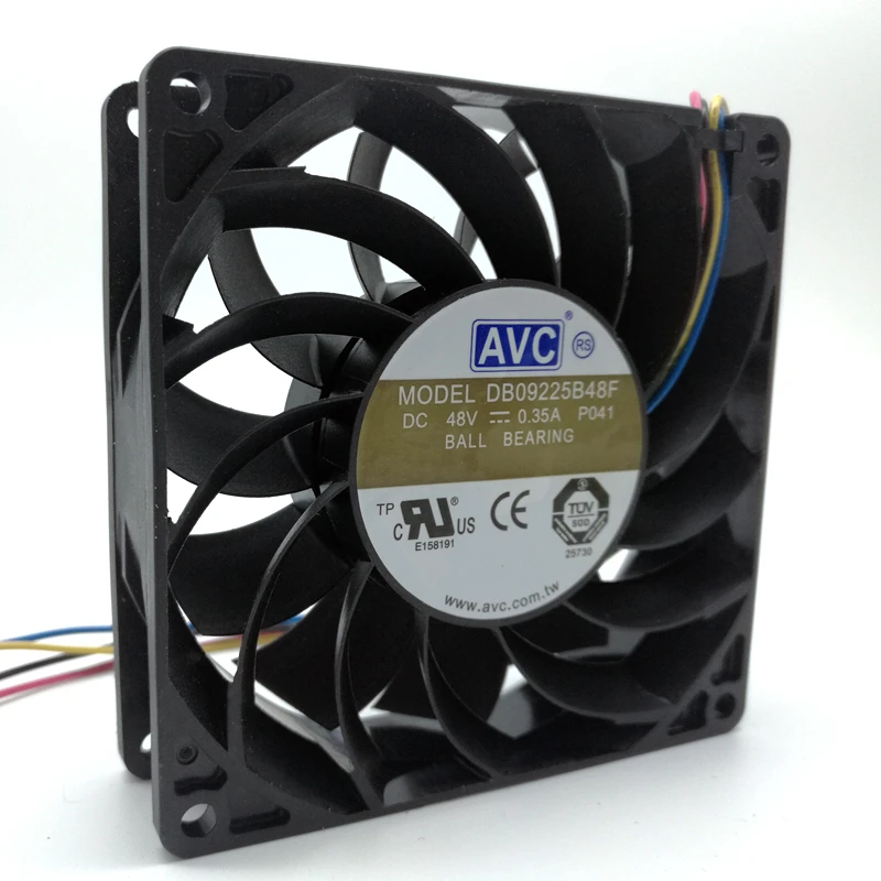 DB09225B48F для AVC 9025 48V в форме ручки с двумя шарами вентилятор ШИМ-управлением 9 см