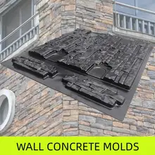 5 tipos de parede molde concreto casa do jardim parede telhas de pedra molde tijolos de cimento fabricante molde vertical selos de concreto retro decorativo