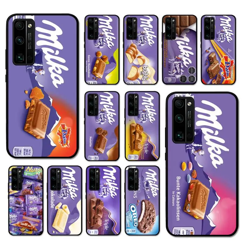 Trend Chocolate Milka Box Custodia Per Telefono Per Huawei Honor V30 30 9X 7A Pro View 20 10 9 Lite 10I 8C 8X 5A Play Cover