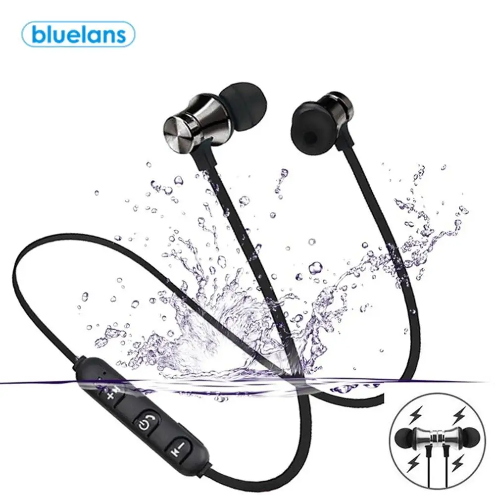 Bluetooth Magnet Wireless Sports Earphone Headset Headphone For IPhone/Samsung 