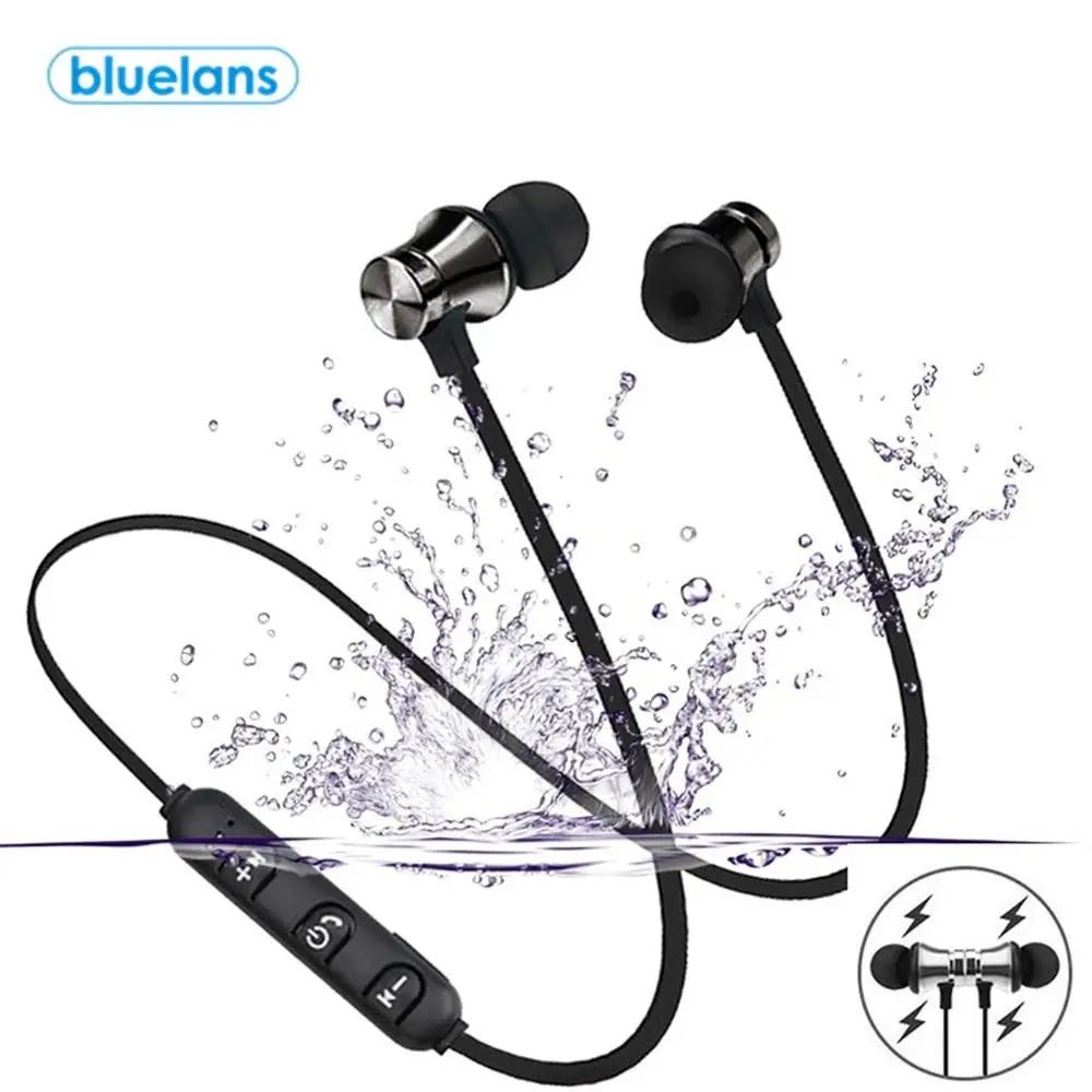 Магнитные беспроводные наушники XT11 Bluetooth 4 2 спортивные стереонаушники для
