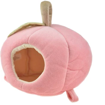 

Pet Hamster Fruit Nest Hanging Bed House Hammock Cute Fruits Winter Warm Fleece Little Rat Mouse Cage Nest Hamster Accessorie