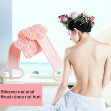 Массажное банное полотенце для взрослых, двусторонний силиконовый массажер для спины, массажный душевой ремень, мойка для тела, инструменты для чистки ванны