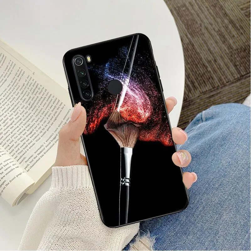 Girl love makeup brush