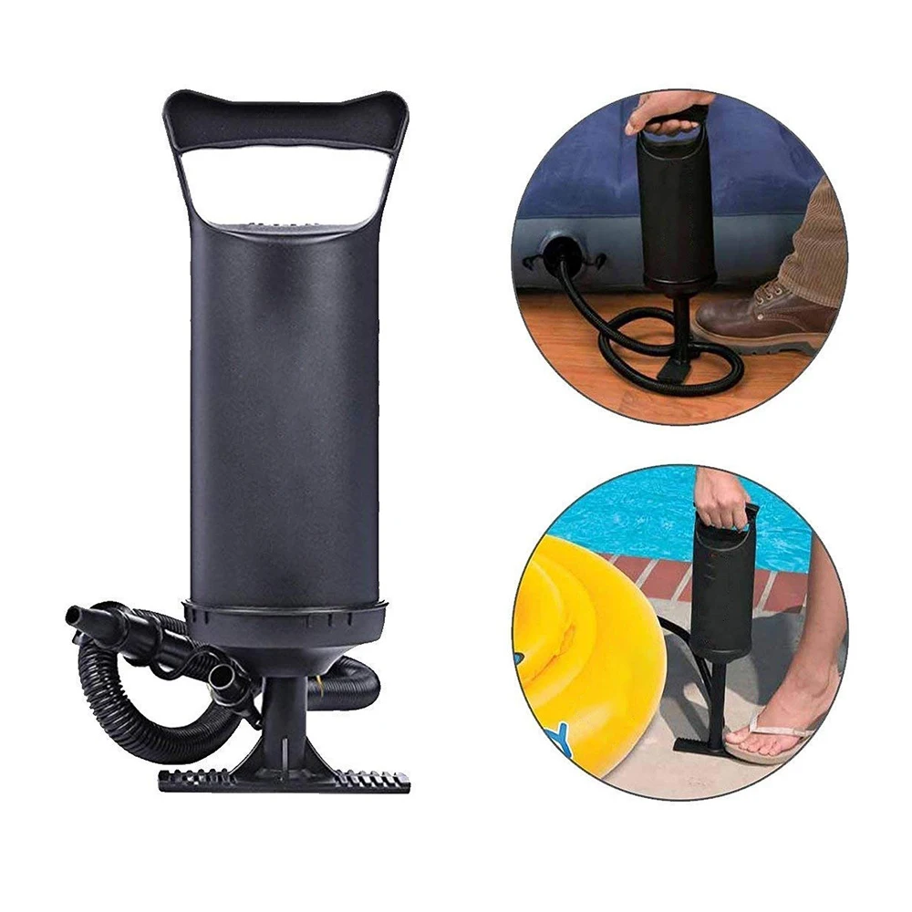 Pool Ring Air Pump For Inflatables Air Mattresses Portable Swimming