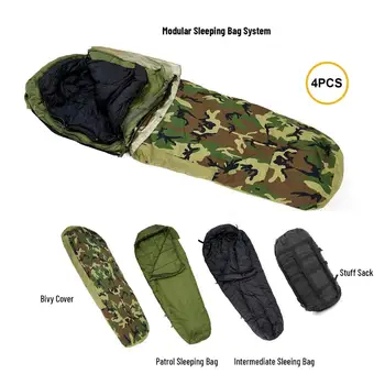 

MT Assembly US Mlitary Modular Army Sleeping Bag System Woodland Camo