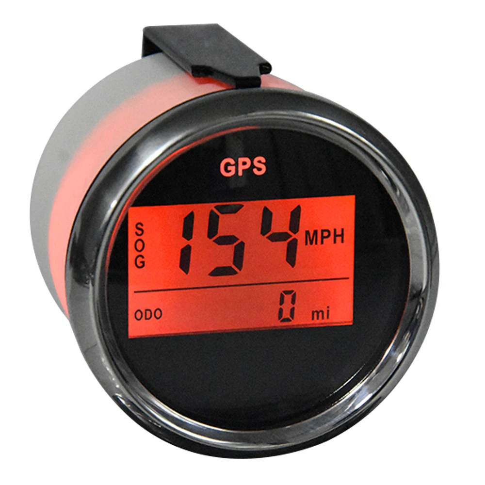 52 мм 2 дюймовый Цифровой Автомобильный спидометр GPS одометр ЖК дисплей миль в час