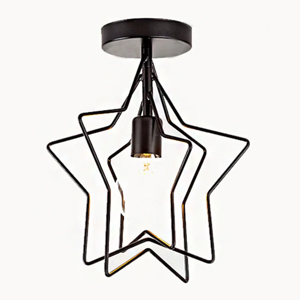 

Bathroom Bright Easy Install Living Room Stars And Circles Gift Adjustable Ceiling Lamp Home Decor Antirust Art Iron Heart Shape