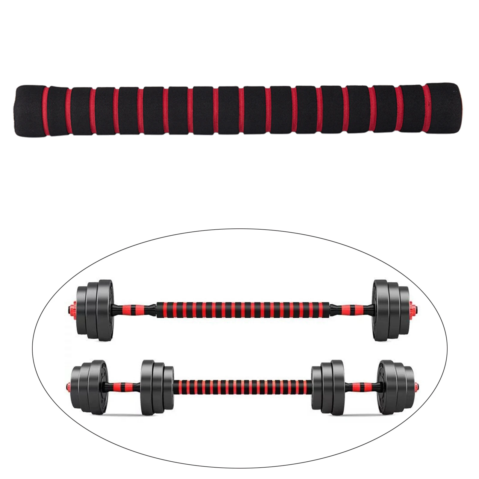 Premium Dumbbell Extension Bar Standard 1`` Coupler Fitness Attachment