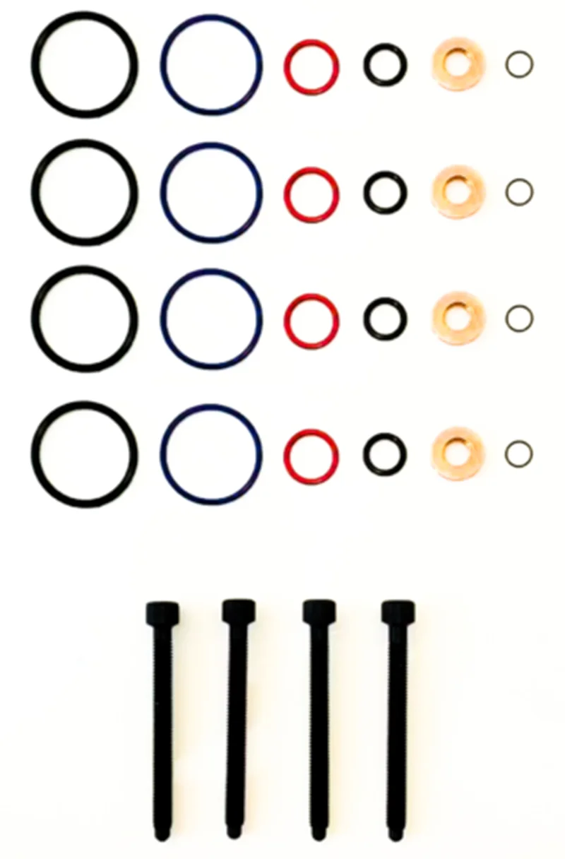 

4 x INJECTOR SEAL KIT AND BOLTS FOR BOSCH PD INJECTOR - VW TRANSPORTER 1.9 038198051 038198051A 03G103385A 1417010997 1996-2010