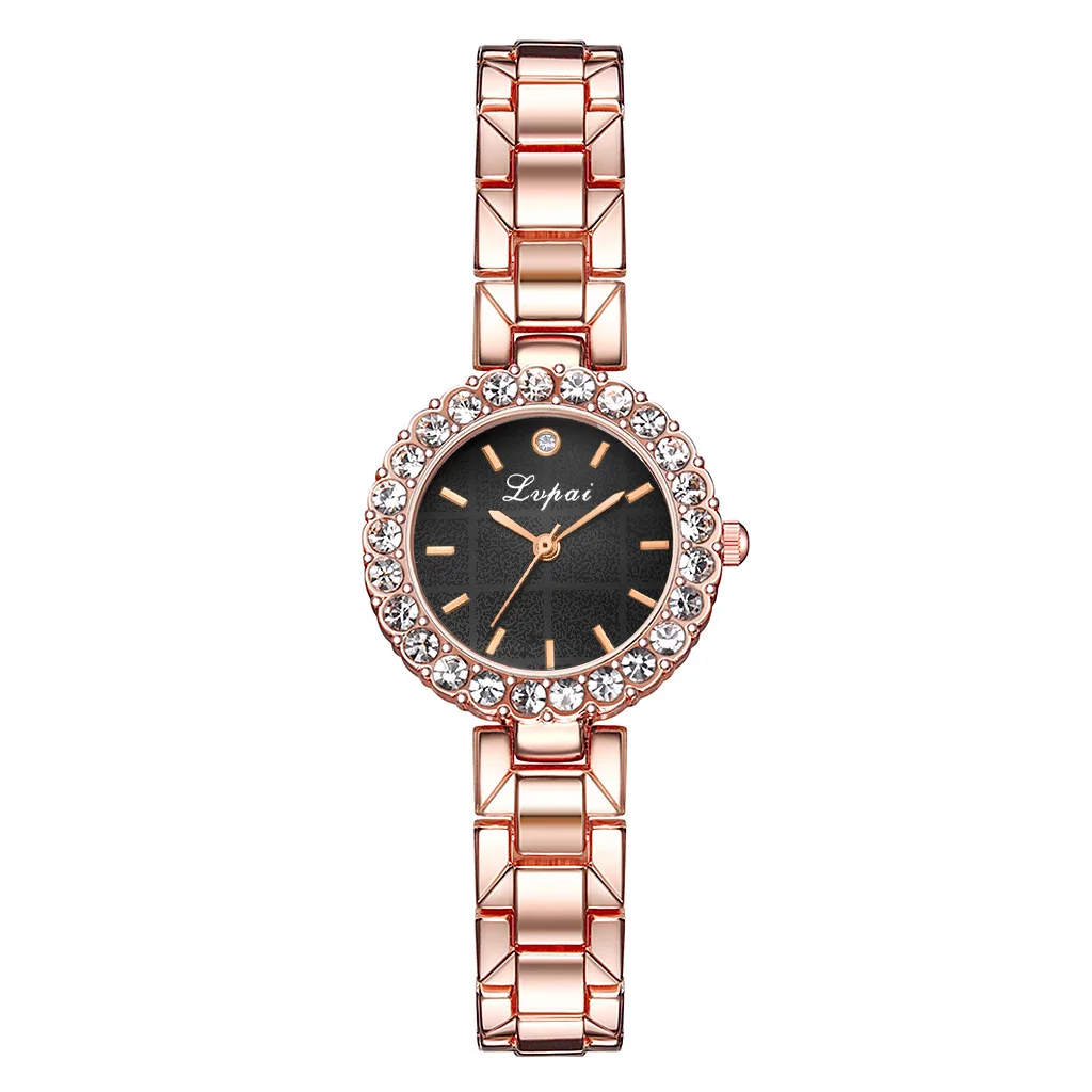 Топ брендовые сетчатые часы для женщин, часы из розового золота, кварцевые очаровательные часы, роскошные стразы, повседневные женские кварцевые наручные часы, браслет - Цвет: A3