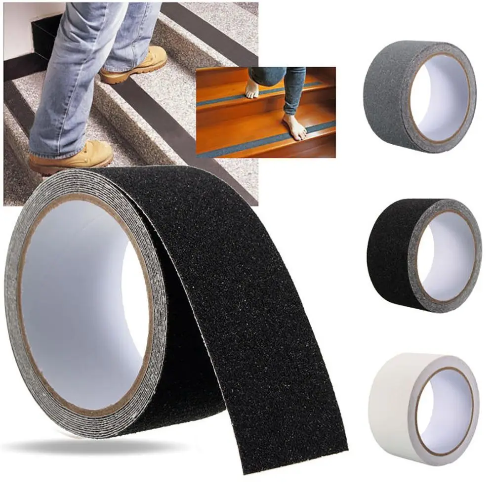 1Pc 5M Antislip Veiligheid Grip Tape Anti-Slip Indoor Outdoor Stickers Sterke Lijm Veiligheid Tractie Tape trappen Floor