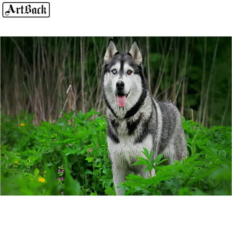Алмазная 5d картина с изображением волка ArtBack животных полноразмерная 3d Мозаика