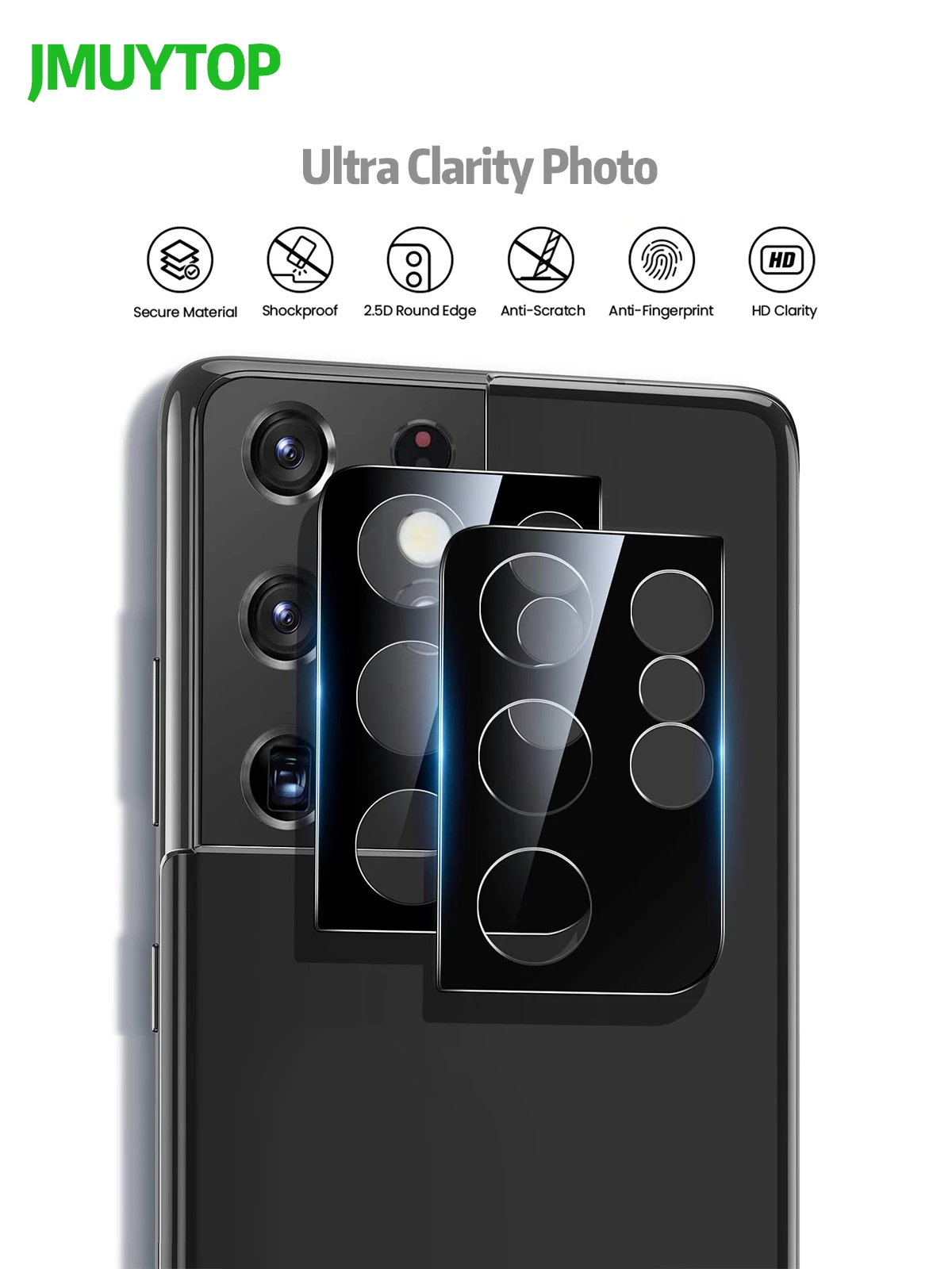 Premium Tempered Glass For Samsung Galaxy S22 S21 Ultra Lens Protector