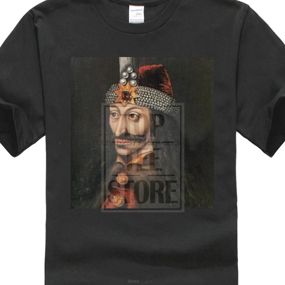 Vlad The Impaler Tepes Iii Dracula Portrait Latest Print Summer Fashion Hot Cool Harajuku Tshirt | Мужская одежда