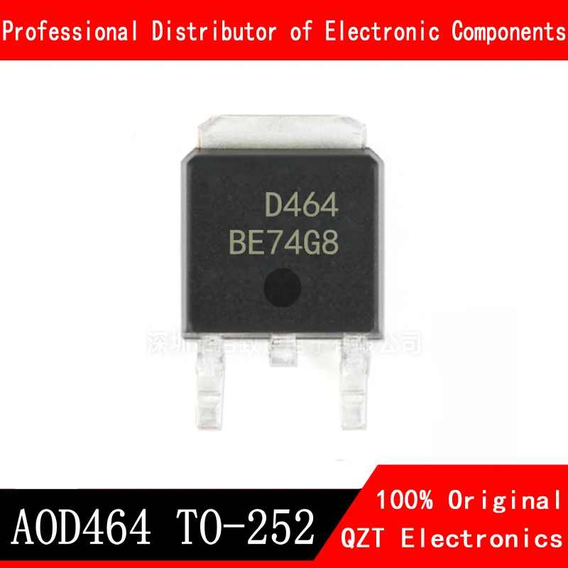 10pcs/lot AOD464 40A 105V TO252 D464 New original In Stock free shipping 50pcs lots fqd12n20l 12n20l to252 new original ic in stock