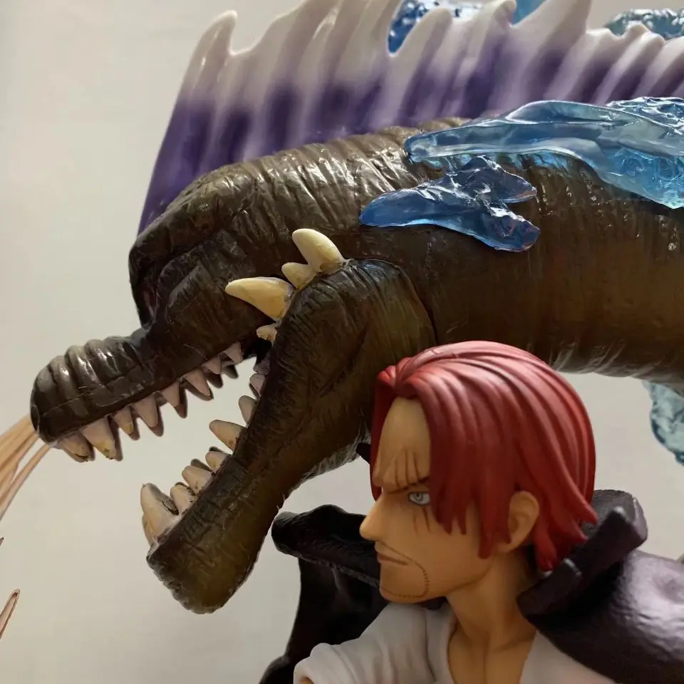 Аниме one piece красные волосы Пираты Shanks GK статуя портрет резиновая фигурка Коллекционная модель игрушка кукла подарок Рождество