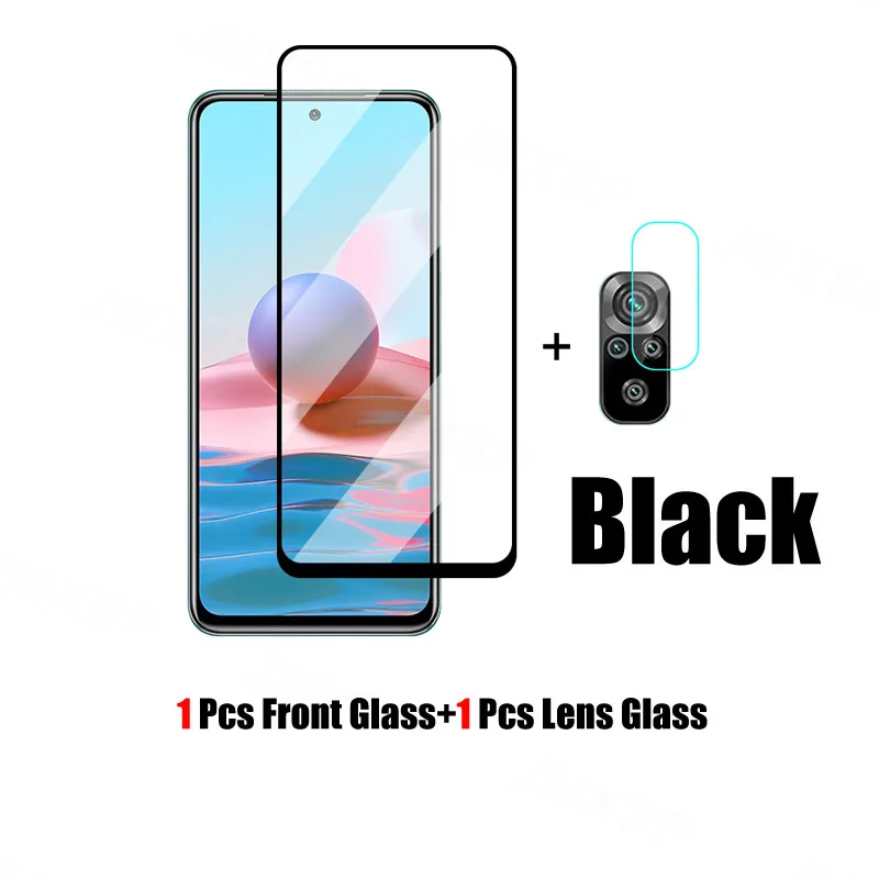 phone tempered glass Protective Glass For Xiaomi Redmi Note 10 Pro Max 10S Tempered Glass Screen Protector For Redmi X10 Pro Camera Lens Glass Film phone glass protector Screen Protectors